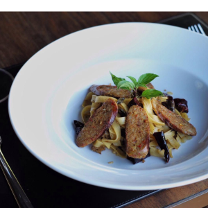 Spicy Thai Northern Sausage Pasta